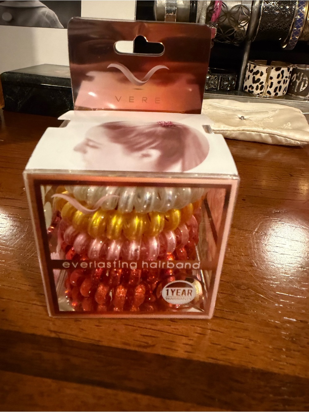 NEW Vere Everlasting Spiral Hairbands - Metallic Gold, Pink, Red, Silver